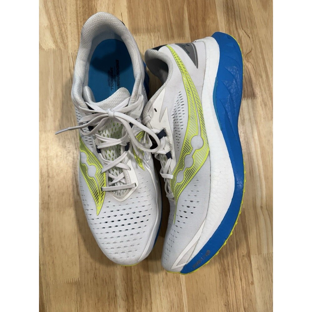 Size 15 - Saucony Endorphin Speed 4 White Viziblue